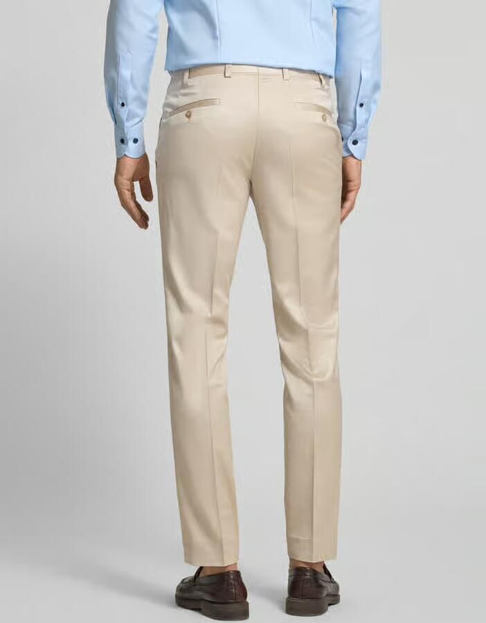 WILVORST Pantalon met Franse steekzakken en persvouw - Foto 2