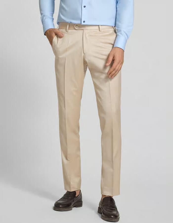 WILVORST Pantalon met Franse steekzakken en persvouw - Foto 3