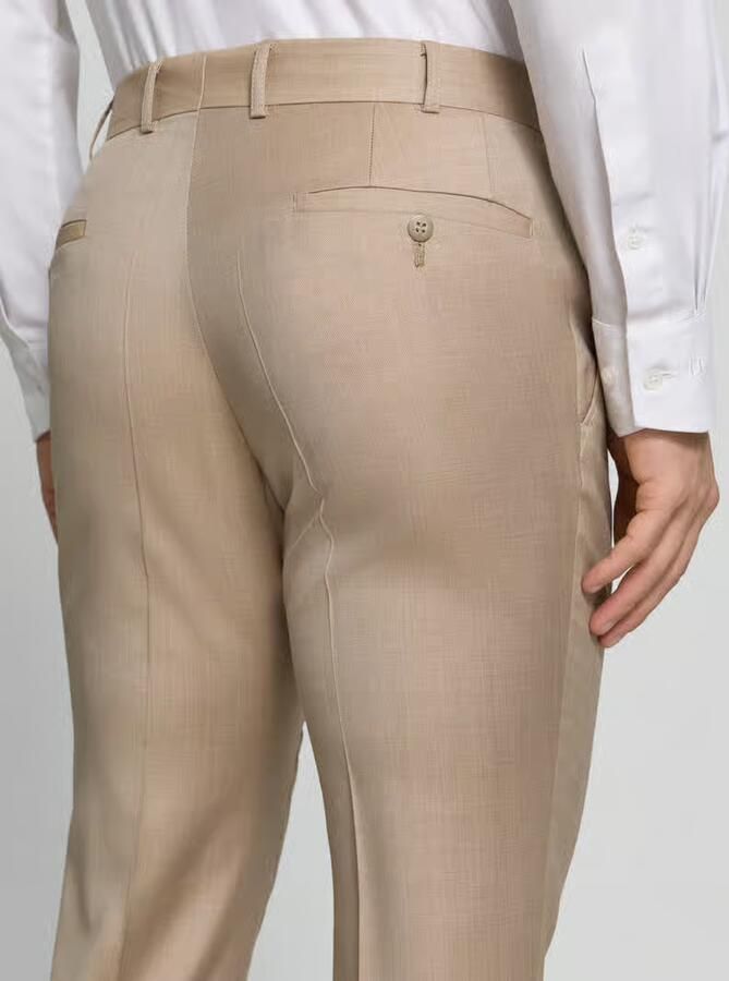 WILVORST Pantalon van scheerwol met persplooien - Foto 3
