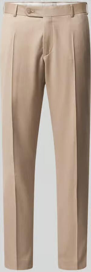 WILVORST Pantalon van scheerwol met persplooien - Foto 4