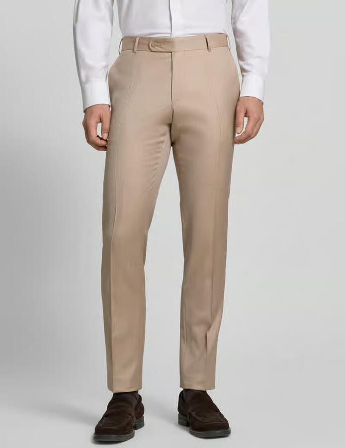 WILVORST Pantalon van scheerwol met persplooien - Foto 2