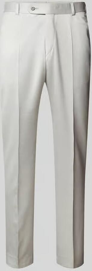 Wilvorst Regular fit pantalon met persplooien - Foto 4
