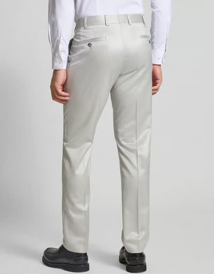 Wilvorst Regular fit pantalon met persplooien - Foto 2
