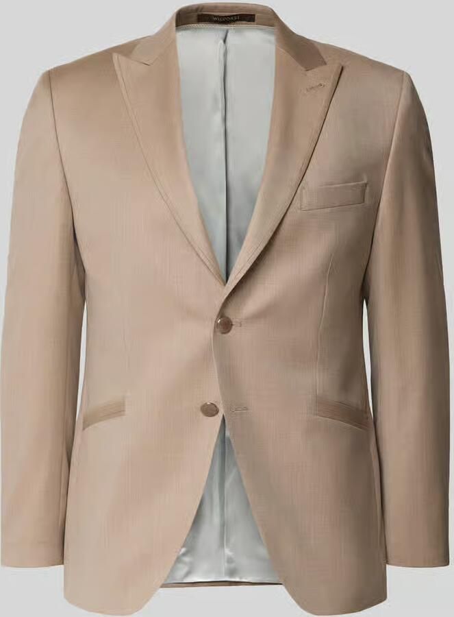 WILVORST slim fit 2-knoops colbert van scheerwol - Foto 2