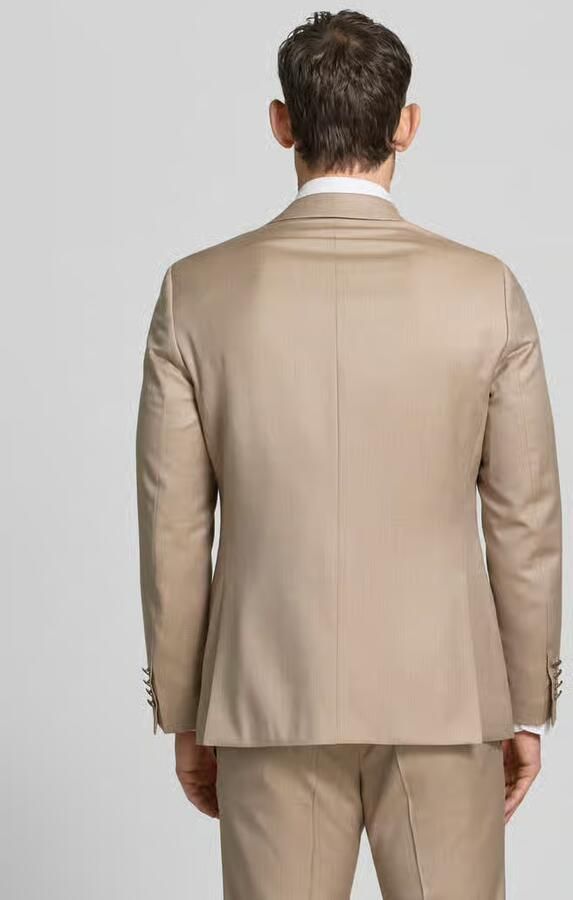 WILVORST slim fit 2-knoops colbert van scheerwol
