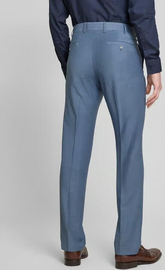 Wilvorst Slim fit pantalon met persplooien