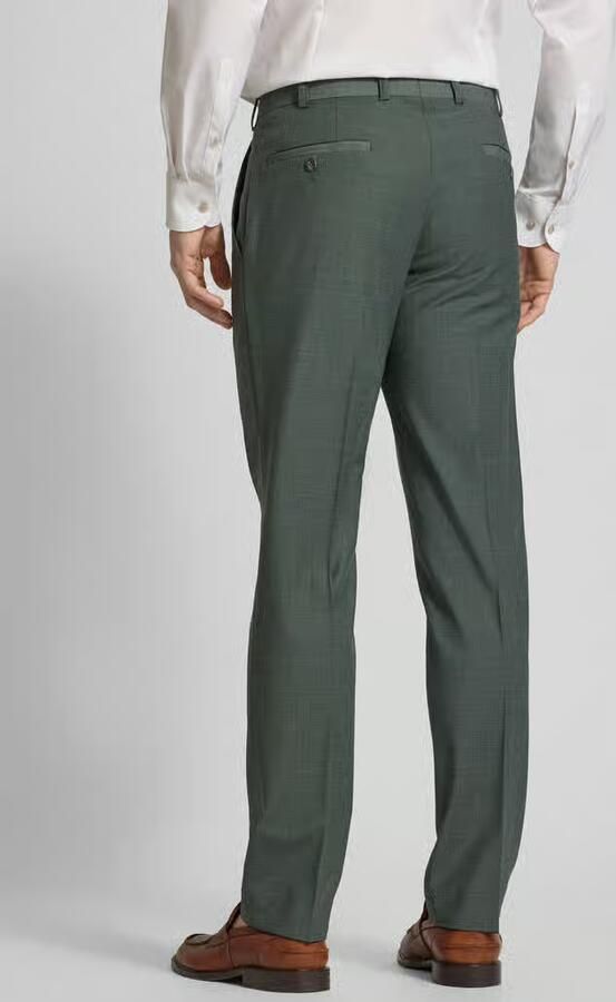 Wilvorst Slim fit pantalon met persplooien - Foto 3