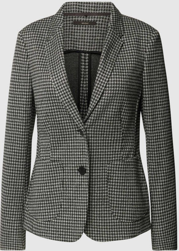 Windsor Blazer met pied-de-poule-motief