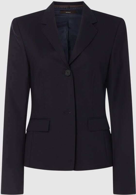 Windsor Getailleerde Wollen Blazer Black Dames