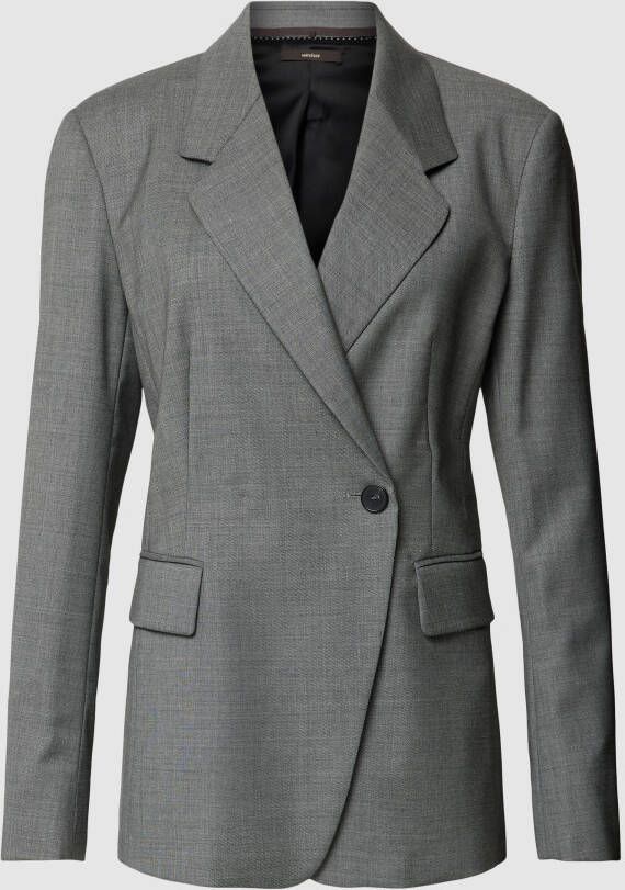 Windsor Blazer van een mix van scheerwol en elastaan met knoopsluiting