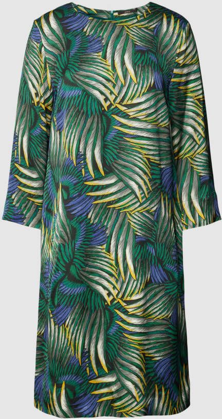 Windsor Knielange jurk van viscose met all-over motief