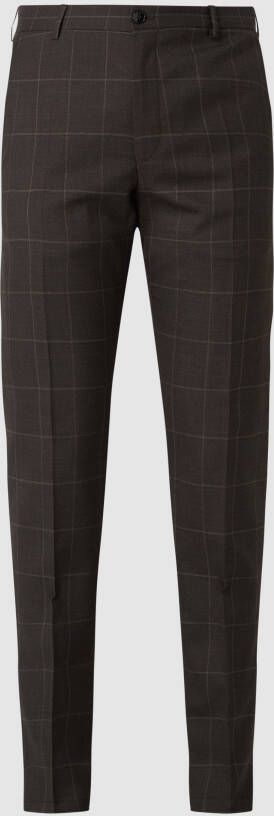 Windsor Pantalon van sc wol met rechte pasvorm model 'Santio'