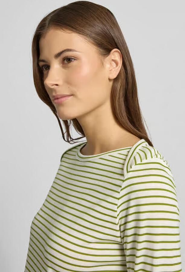 Windsor 3 4-shirt van een mix van lyocell en katoen