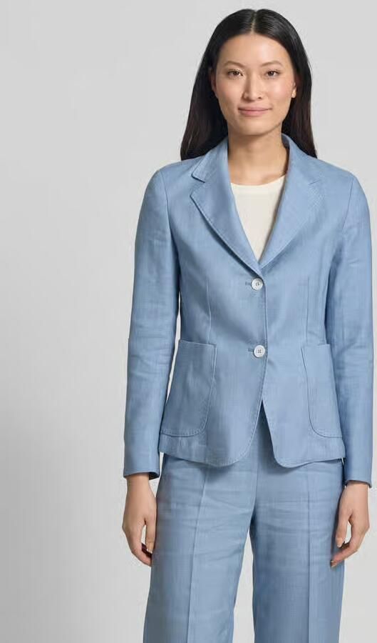 Windsor. Blazer van linnenmix met reverskraag - Foto 4