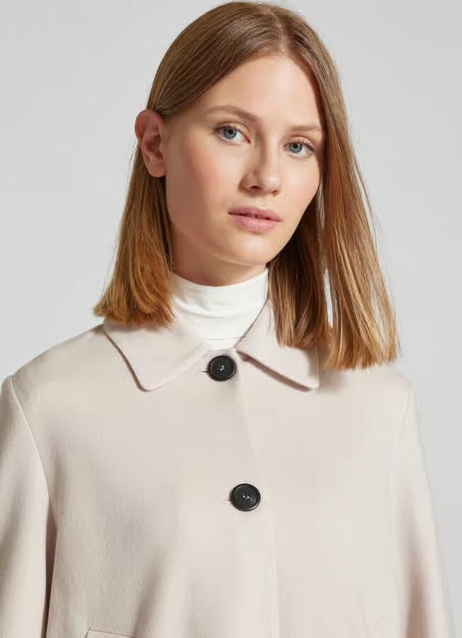 Windsor Klassieke Blazer met Overhemdkraag White Dames