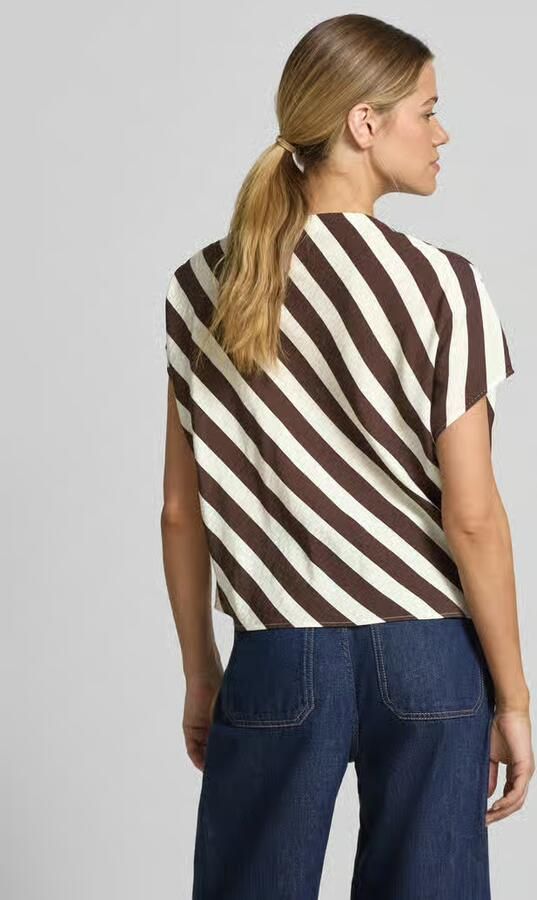 Windsor. Blouseshirt van viscosemix met asymmetrische hals - Foto 3