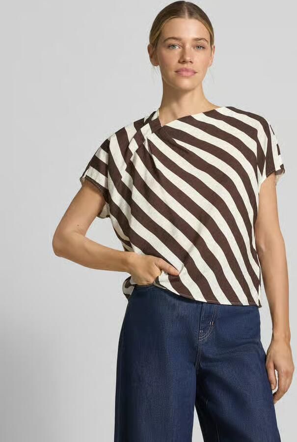 Windsor. Blouseshirt van viscosemix met asymmetrische hals - Foto 2