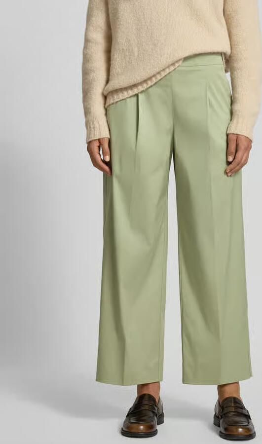 Windsor. Broek met wijde pijpen en persplooien - Foto 3