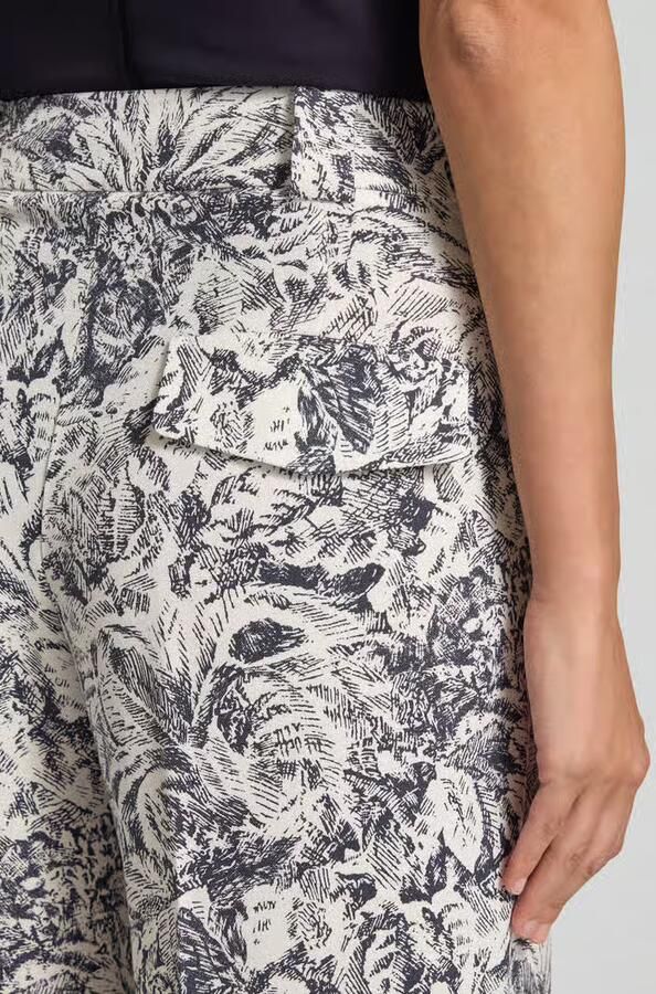 Windsor. Broek van Lyocell in All-over look