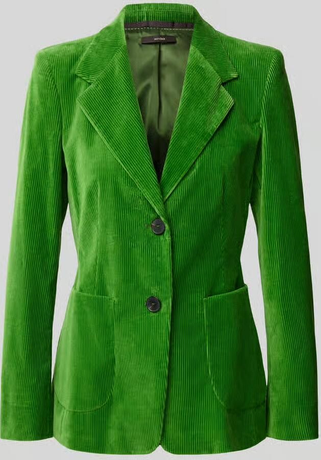 Windsor. Corduroy blazer met reverskraag en steekzakken