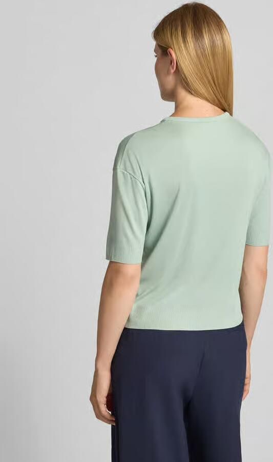 Windsor. Gebreid shirt van mix van katoen en lyocell met ronde hals - Foto 3