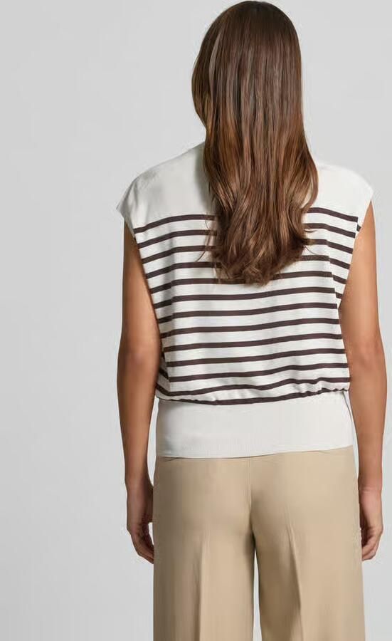 Windsor. Gebreid shirt van mix van zijde en wol met ronde hals