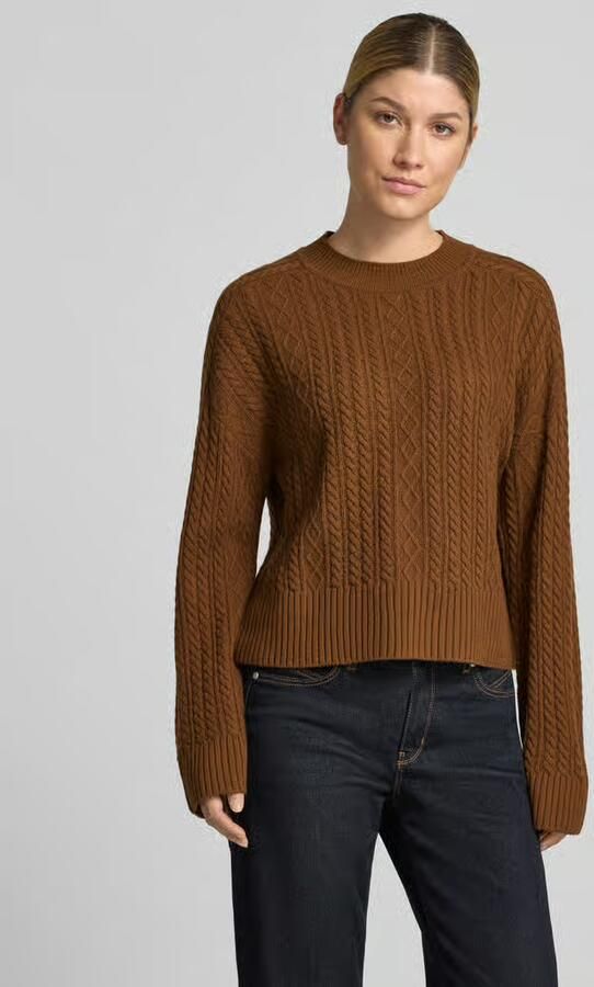 Windsor. Gebreide pullover van lanawol met kabelpatroon - Foto 3