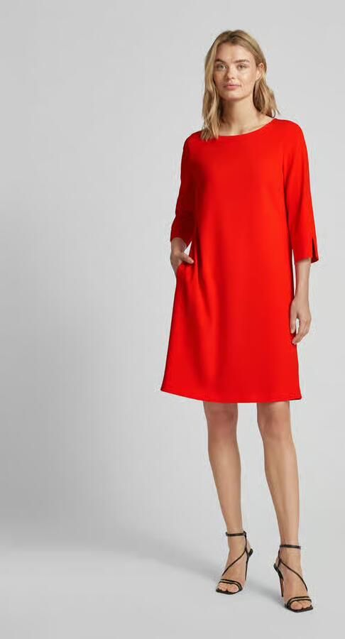 Windsor. Knielange jurk in effen design met 3 4-mouwen - Foto 2