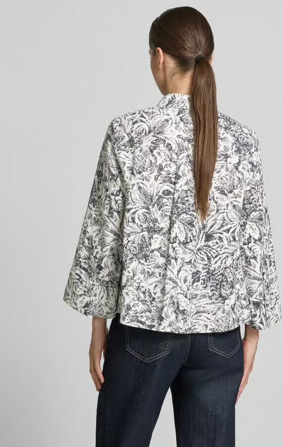 Windsor. Regular fit blouse met lange mouwen van lyocell in all-over look - Foto 2