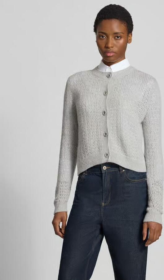 Windsor. Regular fit cardigan van scheerwolmix met kasjmiergehalte - Foto 2