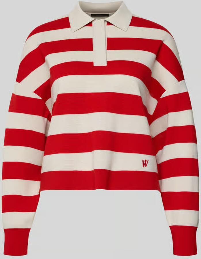 Windsor. Regular fit shirt met lange mouwen van zuivere scheerwol met polokraag - Foto 2