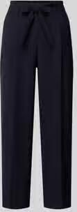 Windsor. regular fit stoffen broek met riem