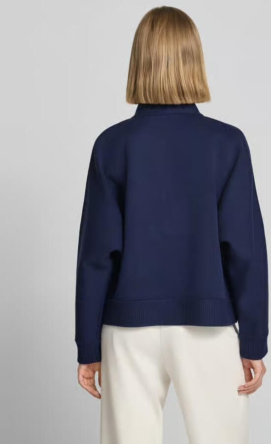 Windsor. relaxed fit jack in tricotlook met opstaande kraag