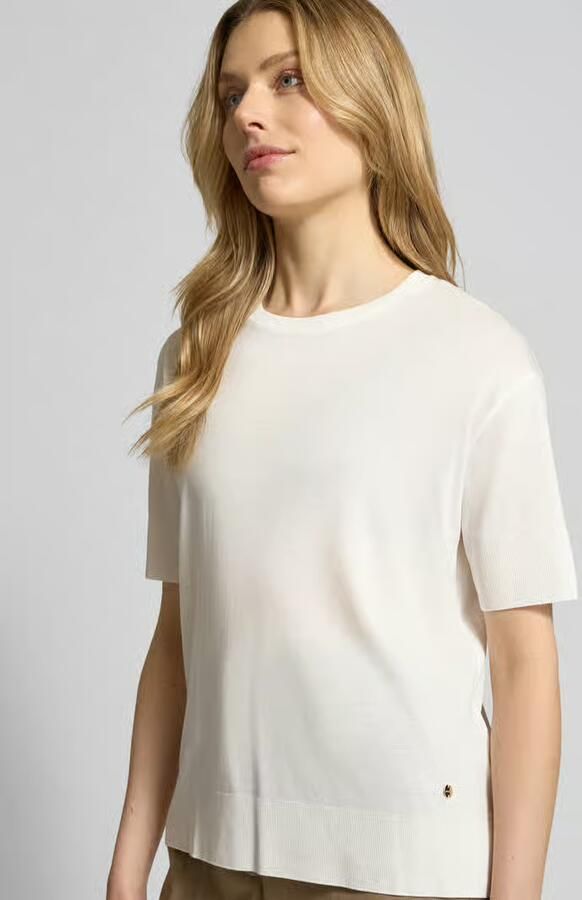 Windsor. T-shirt van lyocell-katoenmix met ronde hals - Foto 5