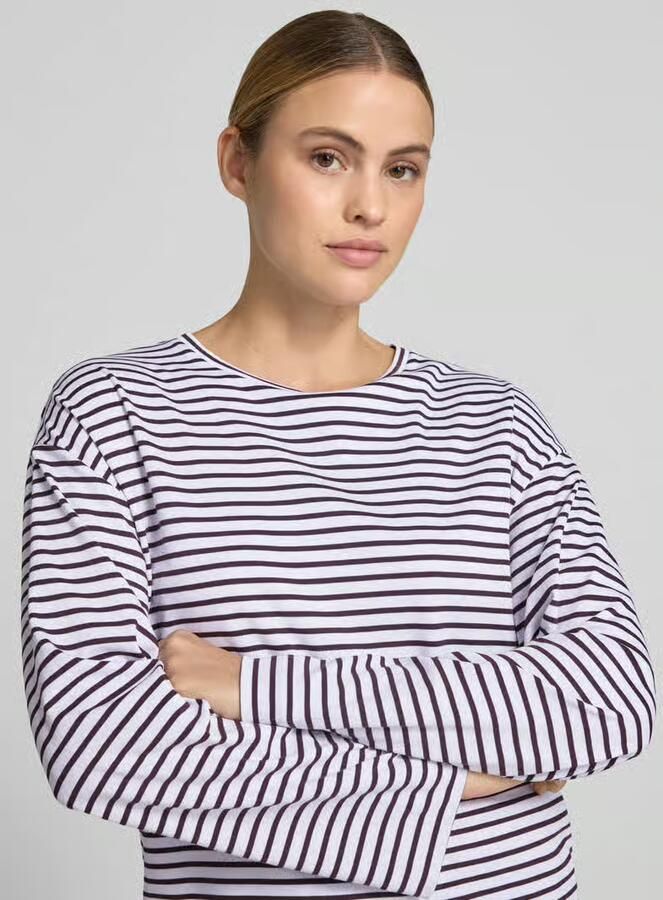 Windsor. Shirt met lange mouwen in all-over look met ronde hals