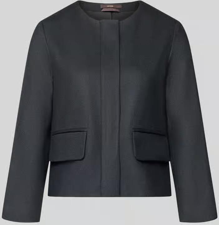 Windsor. Slim fit blazer met verdekte ritssluiting en klepzakken