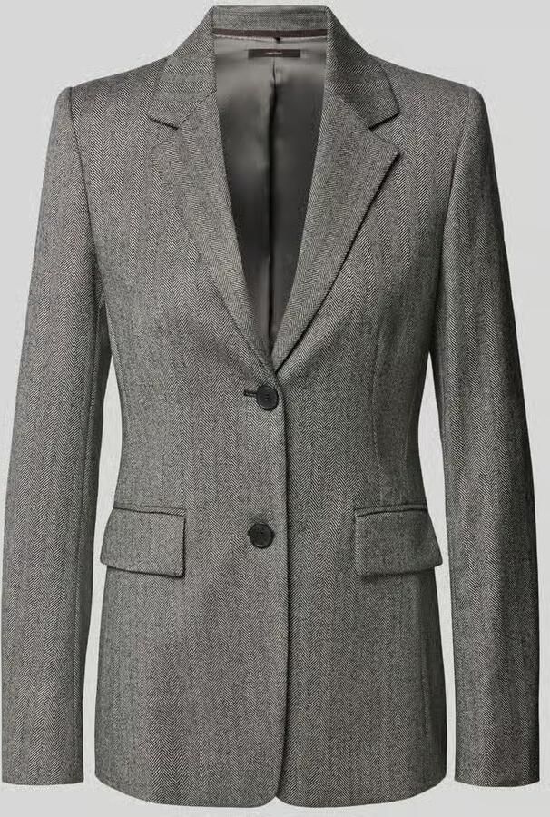 Windsor. Slim fit blazer van mix van scheerwol en elastaan met klepzakken