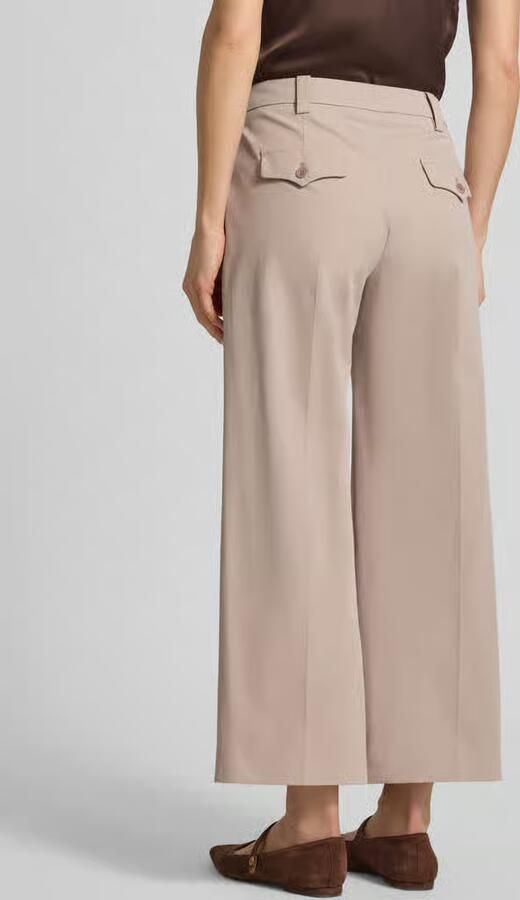 Windsor. slim fit broek met persplooien