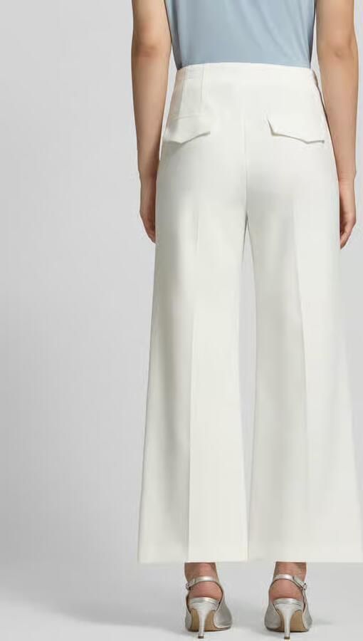 Windsor Slim fit stoffen broek met persplooien - Foto 4