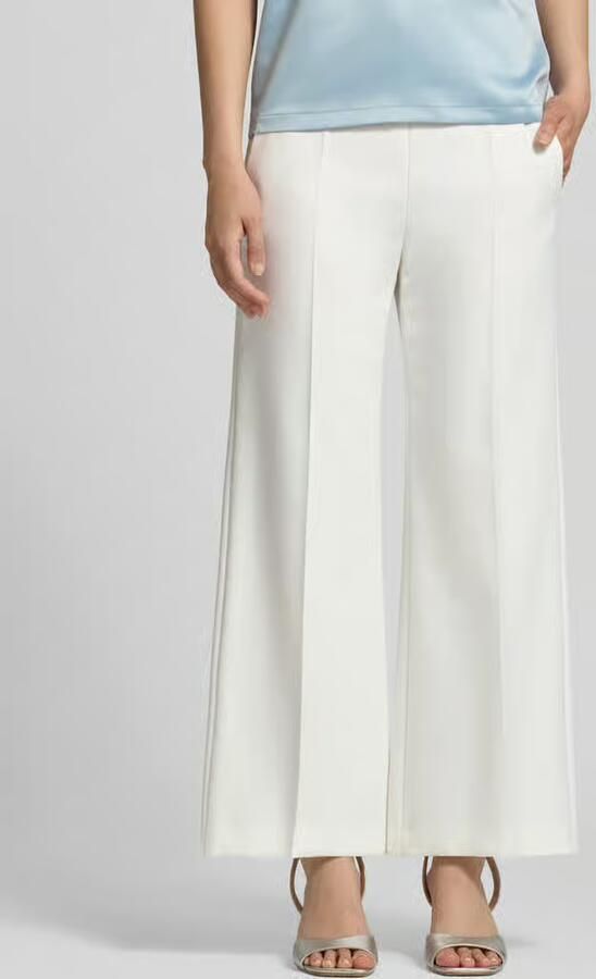 Windsor Slim fit stoffen broek met persplooien - Foto 3