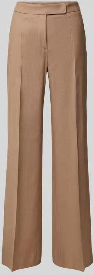 Windsor Slim fit linnen broek met persplooien