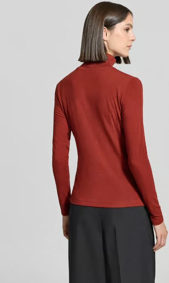 Windsor. Slim fit shirt met lange mouwen van lyocellmix met wol