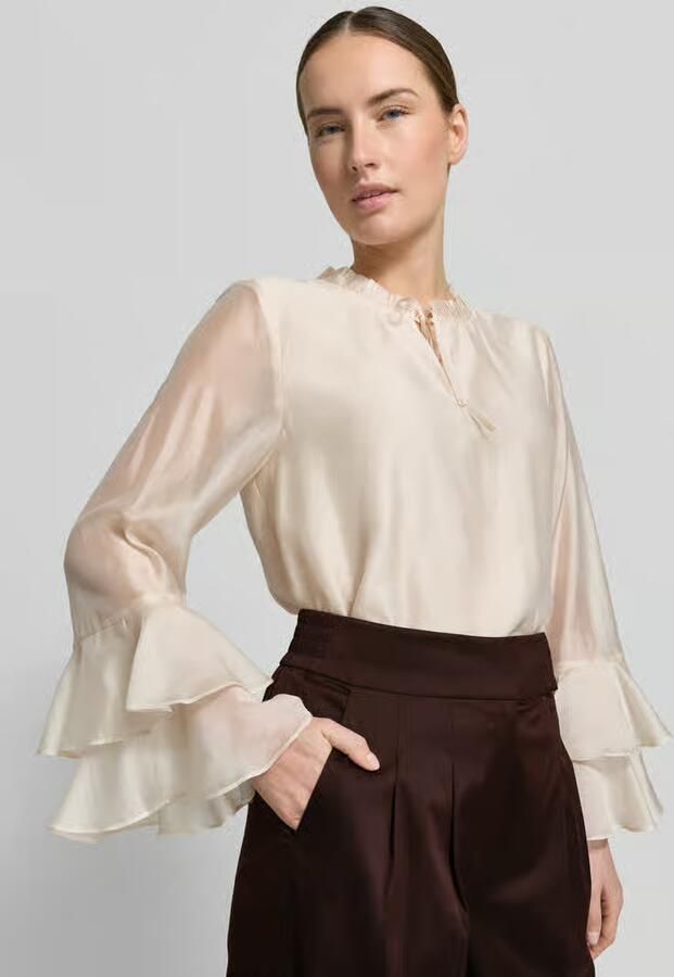 Windsor. Stoffen broek met Franse steekzakken