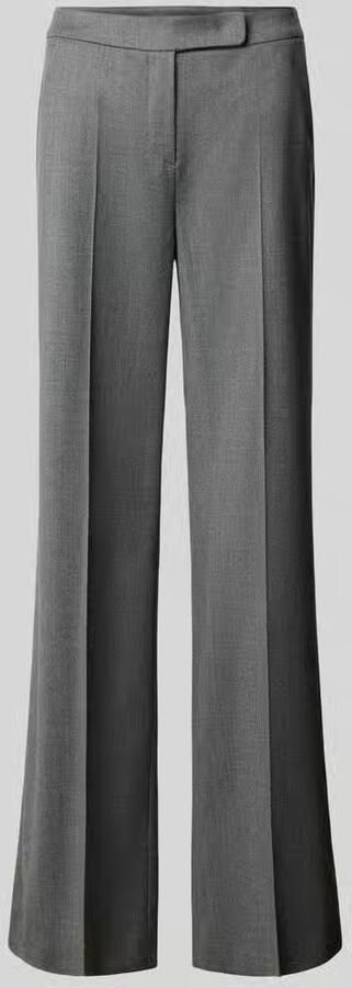 Windsor. Stoffen broek van scheerwolmix met vouwplooi