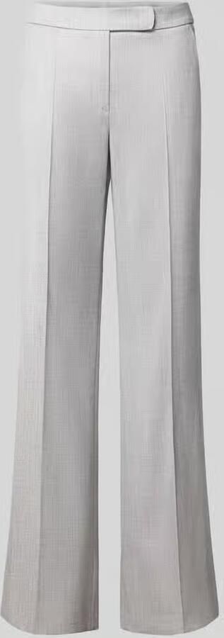 Windsor. Stoffen broek van scheerwolmix met vouwplooi