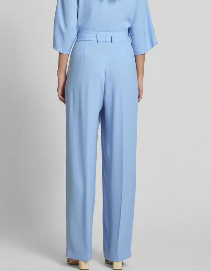 Windsor. Straight fit pantalon met persplooien