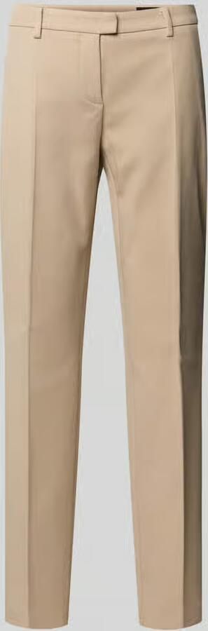 Windsor Straight fit stoffen broek met persplooien - Foto 2