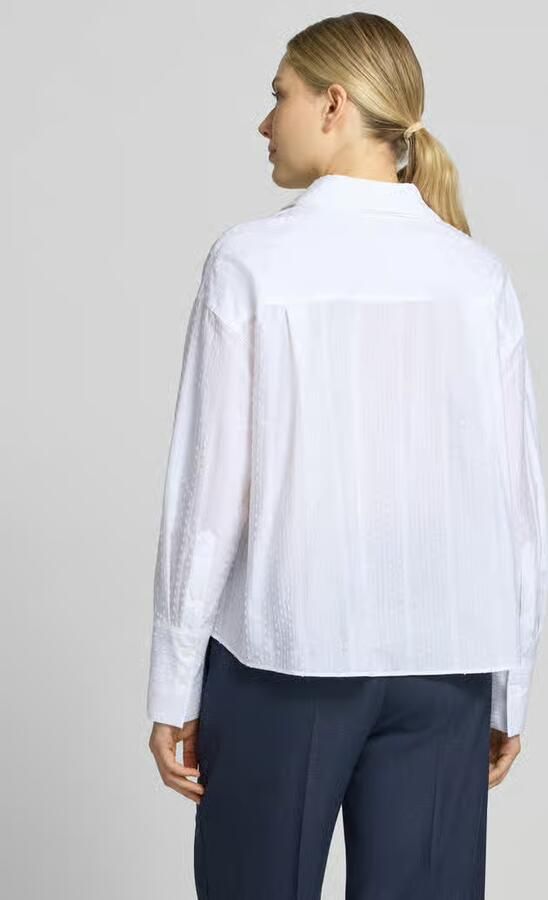 Windsor. Strikblouse in all-over look met overhemdkraag - Foto 2