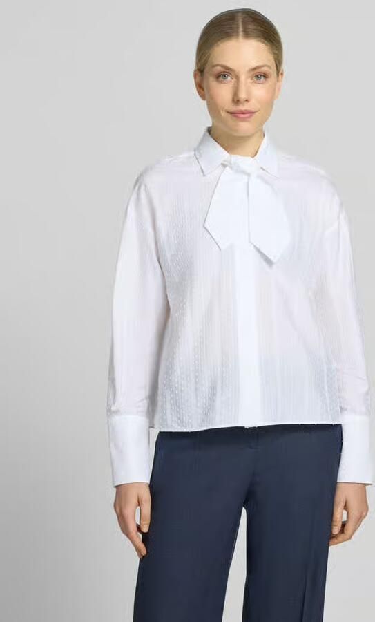 Windsor. Strikblouse in all-over look met overhemdkraag - Foto 3