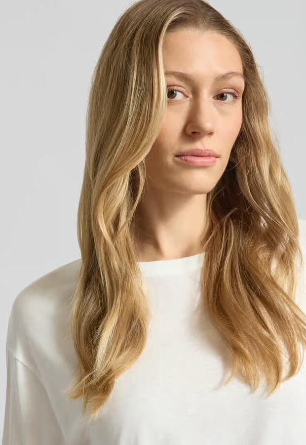 Windsor. T-shirt van lyocell-katoenmix met ronde hals - Foto 2
